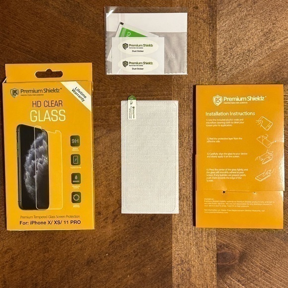 NEW IN BOX SHIELDZ Premium Tempered Glass Screen Protector iPhone X, XS, 11PRO - Picture 1 of 5